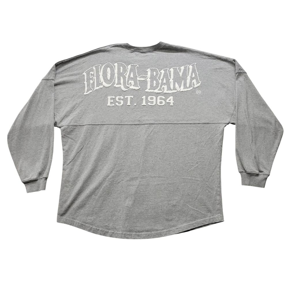 Spirit Jersey Flora-Bama Est 1964 Gray Long Sleeve Shirt Mens XL Oversized